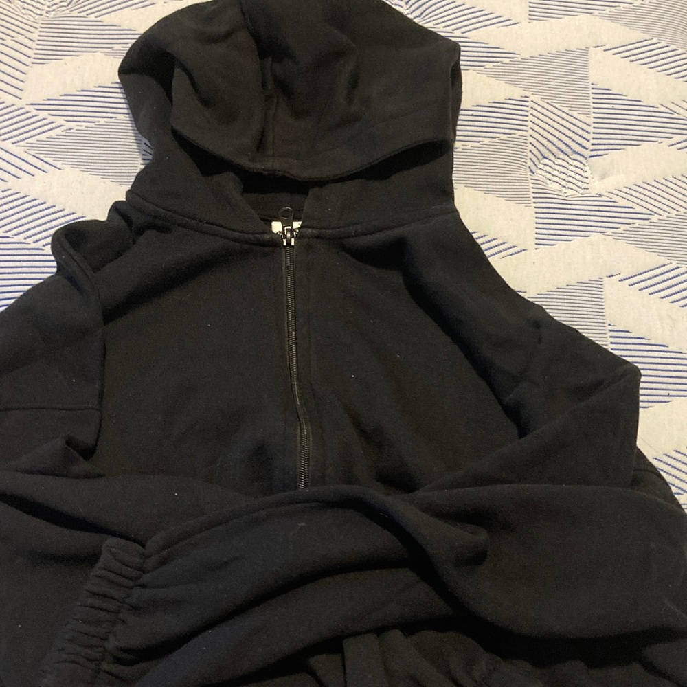 H&M Charcoal Zip-Up Hoodie